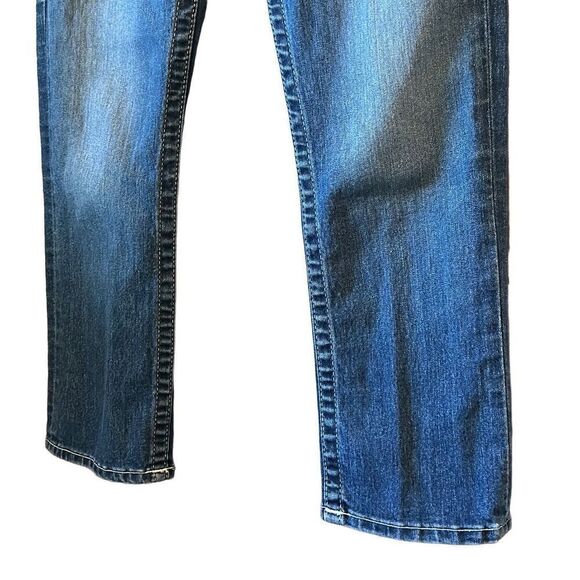 True Religion World Tour Capri Jeans Blue Denim Womens Size 28 - Picture 6 of 9